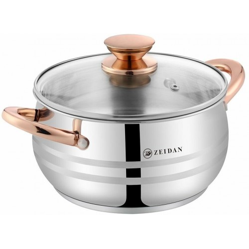 Кастрюля Zeidan Z-501070 3.6 л (серебристый) 