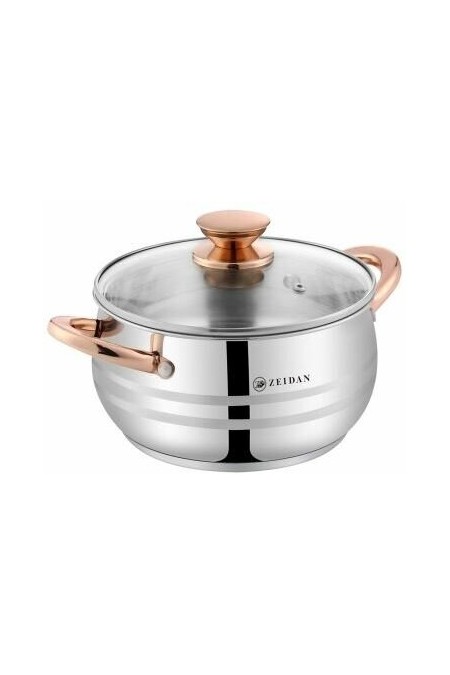 Кастрюля Zeidan Z-501071 6.1 л (серебристый) 