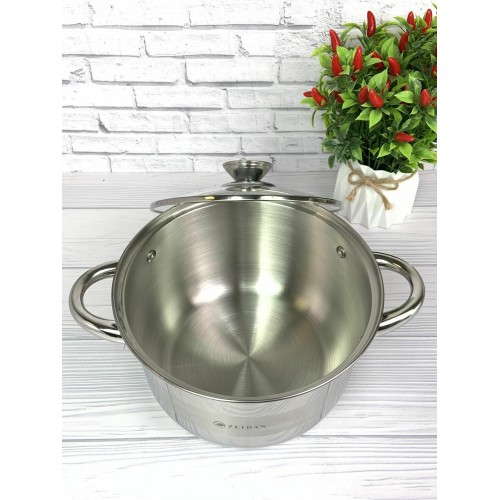 Кастрюля Zeidan Z-501074 4 л (серебристый) 7
