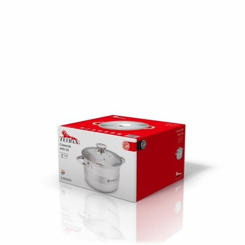Кастрюля Zeidan Z-501075 5.1 л (серебристый) 7