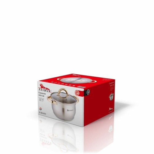 Кастрюля Zeidan Z-501079 4 л (серебристый/золотой) 1