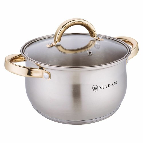 Кастрюля Zeidan Z-501081 6.6 л (серебристый/золотой) 