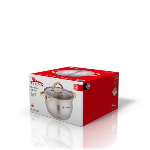 Кастрюля Zeidan Z-501081 6.6 л (серебристый/золотой) 1
