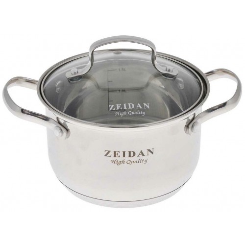 Кастрюля Zeidan Z-50242 2.1 л (серебристый) 