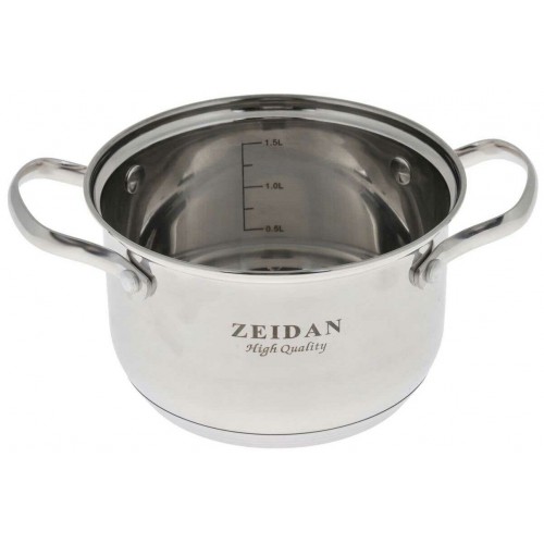 Кастрюля Zeidan Z-50242 2.1 л (серебристый) 1