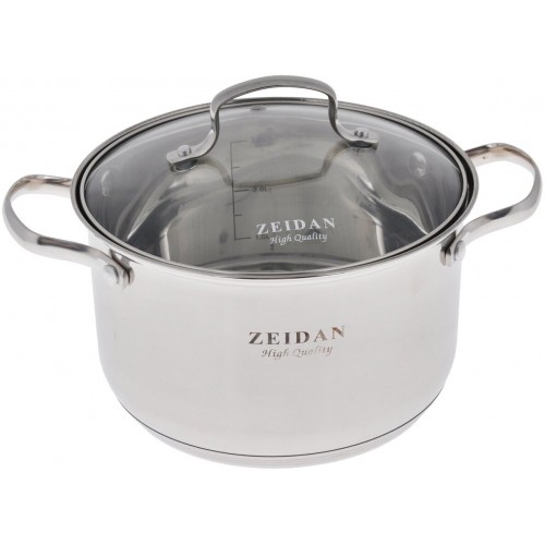 Кастрюля Zeidan Z-50244 4 л (серебристый) 5