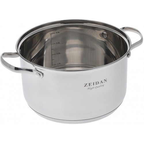 Кастрюля Zeidan Z-50245 5.1 л (серебристый) 6