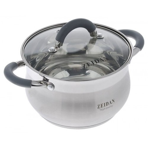Кастрюля Zeidan Z-50252 4 л (серебристый) 5