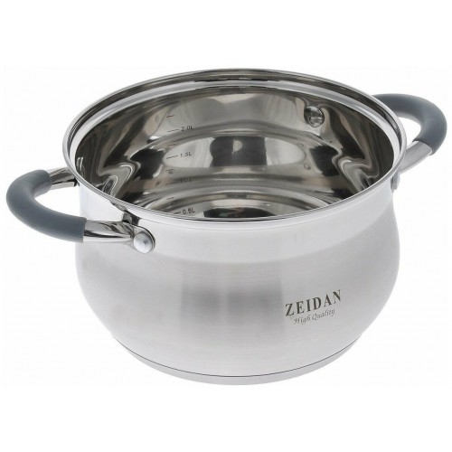 Кастрюля Zeidan Z-50252 4 л (серебристый) 9