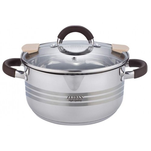 Кастрюля Zeidan Z-50290 3,8 л (серебристый) 