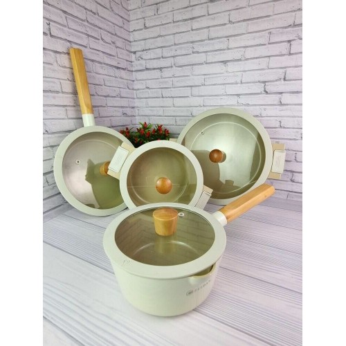 Кастрюля Zeidan Z-90246 5.2 л (белый) 5