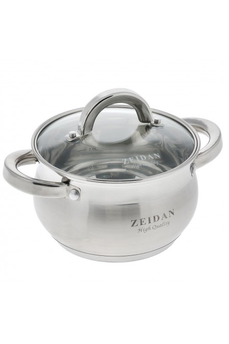 Кастрюля Zeidan Z50237 2,1 л (серебристый) 1