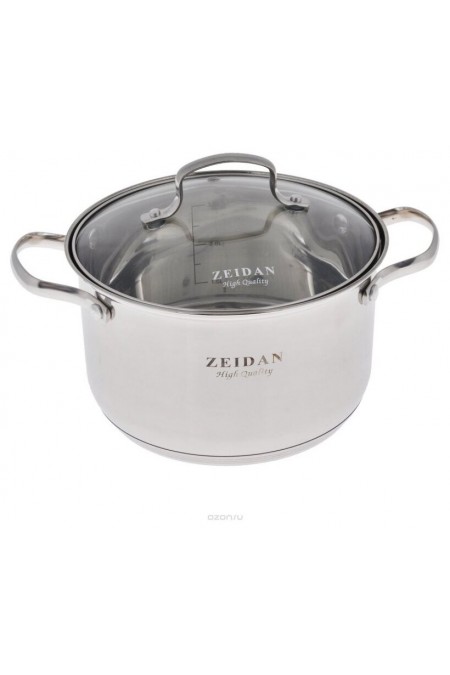 Кастрюля Zeidan Z50239 4 л (серебристый) 5
