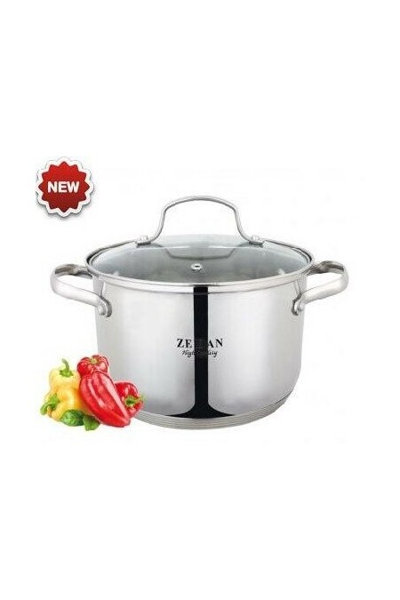 Кастрюля Zeidan Z50239 4 л (серебристый) 6
