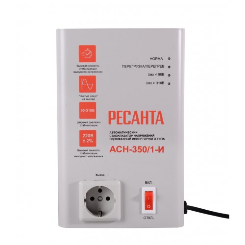 Стабилизатор напряжения Ресанта АСН-350/1-И (63/6/74) 1