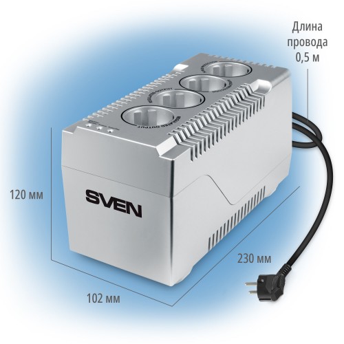 Стабилизатор напряжения SVEN VR-F1500 4