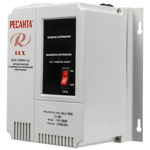Стабилизатор Ресанта АСН 1500 Н/1-Ц Lux (63/6/20) 1