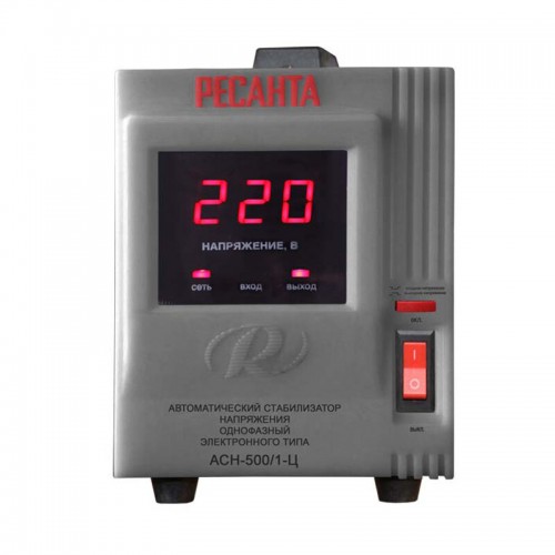 Стабилизатор Ресанта АСН-500/1-Ц (63/6/1) 