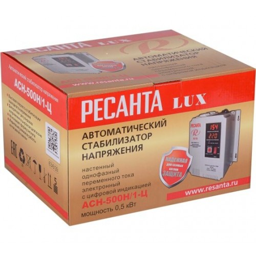 Стабилизатор Ресанта АСН-500Н/1-Ц LUX (63/6/39) 4
