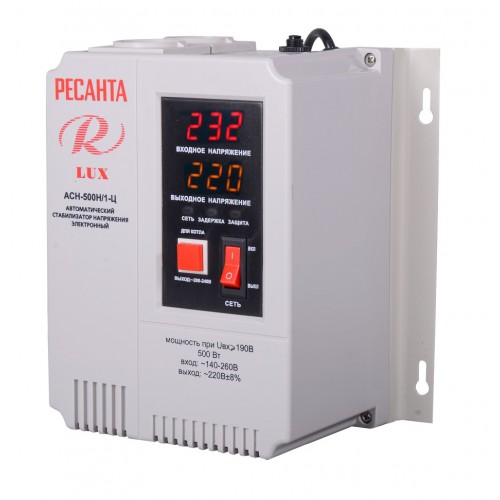 Стабилизатор Ресанта АСН-500Н/1-Ц LUX (63/6/39) 5