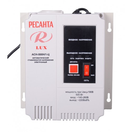Стабилизатор Ресанта АСН-500Н/1-Ц LUX (63/6/39) 6