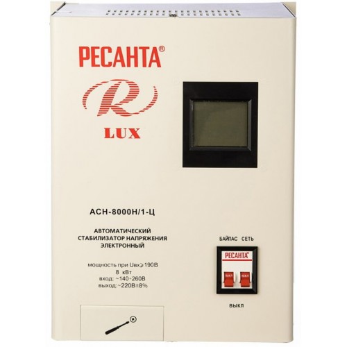 Стабилизатор Ресанта АСН-8 000 Н/1-Ц LUX (63/6/17) 9