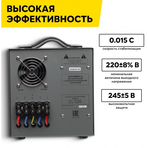 Стабилизатор Ресанта АСН-8000/1-Ц (63/6/7) 2