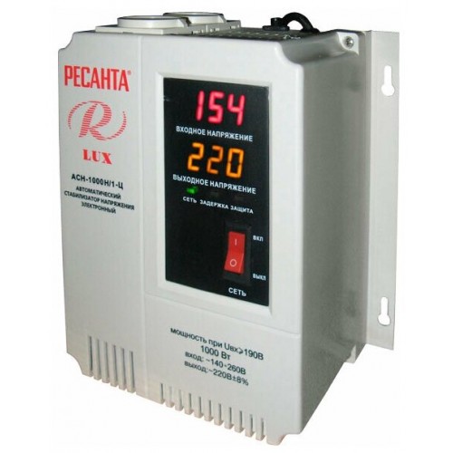 Стабилизатор Ресанта Lux АСН-1 000 Н/1-Ц ( 63/6/14) 