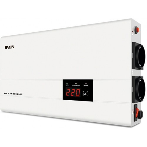 Стабилизатор SVEN AVR SLIM-2000 LCD (SV-013950) 