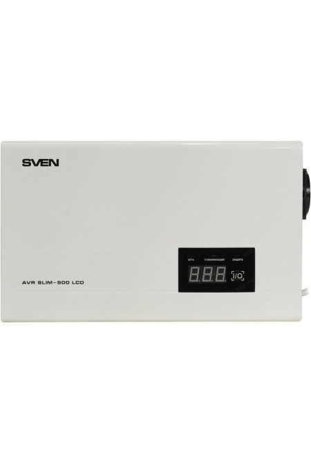 Стабилизатор SVEN AVR SLIM-500 LCD 7