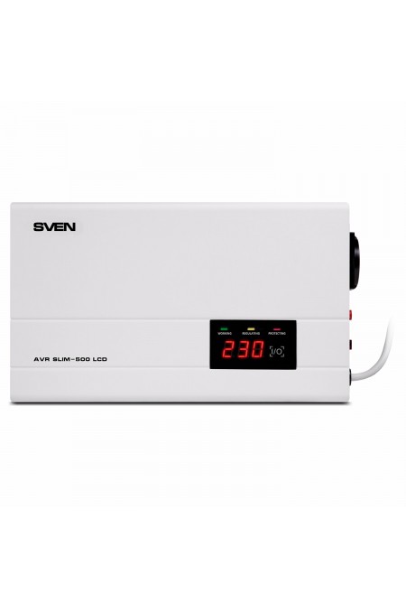 Стабилизатор SVEN AVR SLIM-500 LCD 8