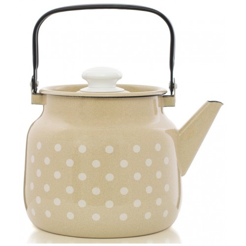 Чайник эмалированный Эстет ЭТ-71908 3.5 л (горошинки) 