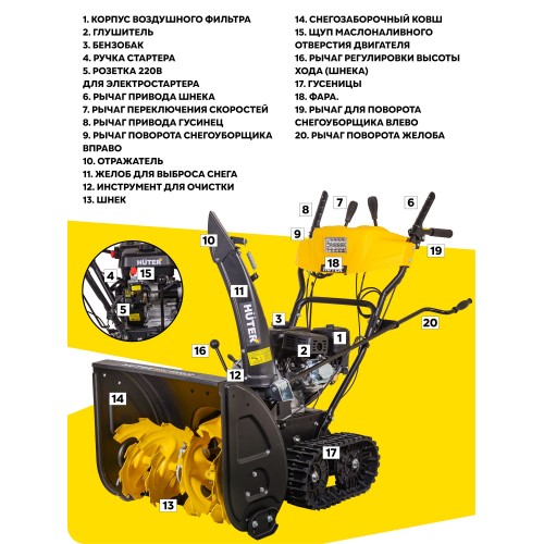 Снегоуборщик Huter SGC 6000CD (70/7/23) 7