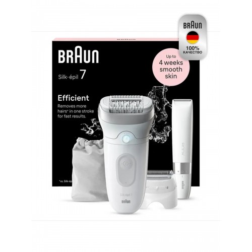 Эпилятор Braun S7 SE 7-441 (белый/серебристый) 7
