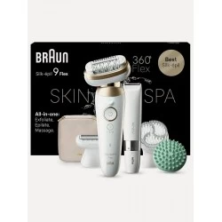 Эпилятор Braun Silk-epil 9 Flex SES 9-481 3D (белый/золотой)