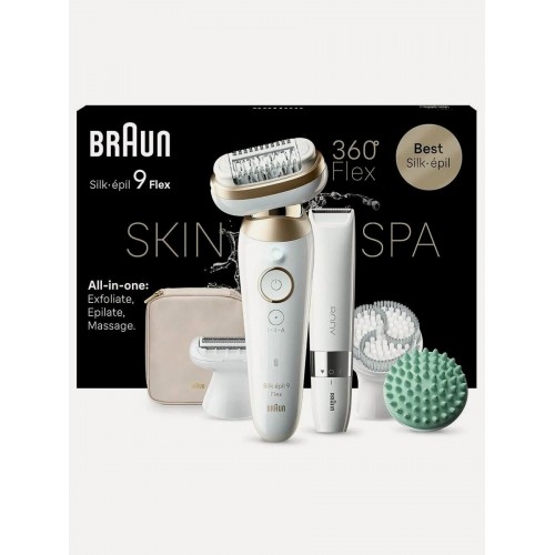 Эпилятор Braun Silk-epil 9 Flex SES 9-481 3D (белый/золотой) 