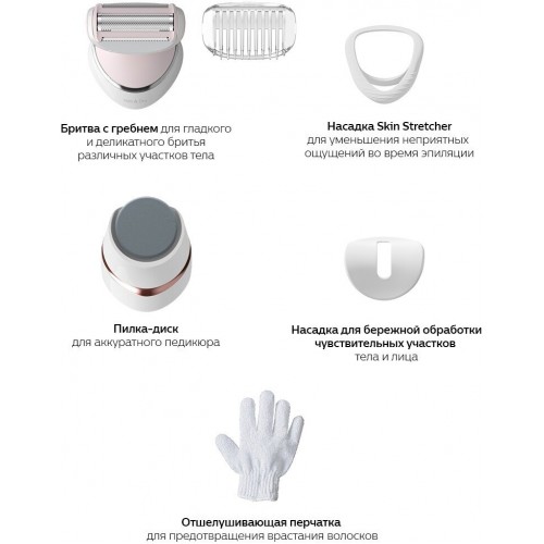 Эпилятор Philips BRE730/10 (белый) 7