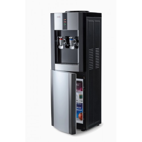 Напольный кулер A.E.L. LK-AEL-47c со шкафчиком (черный/серебристый) 