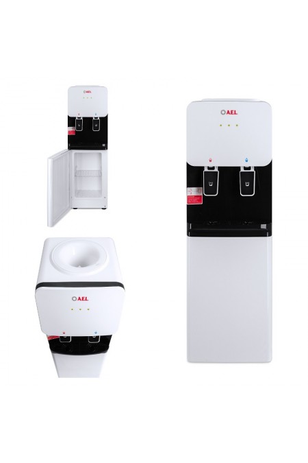 Напольный кулер A.E.L. LK-AEL-85C со шкафчиком (00412) (белый/черный) 