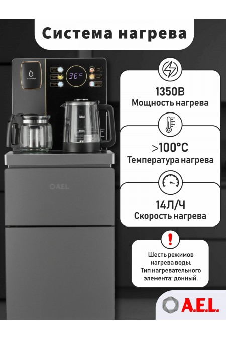 Напольный кулер A.E.L. Teabar LD-AEL-TB83A (00476) (серый) 2