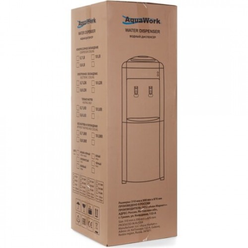 Напольный кулер Aqua Work 0.8LWR (27934) (белый/черный) 6