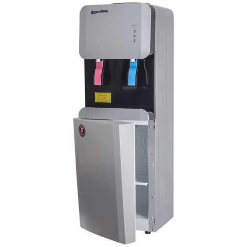 Напольный кулер Aqua Work 105LRX (26517) с холодильником (серебристый/черный) 