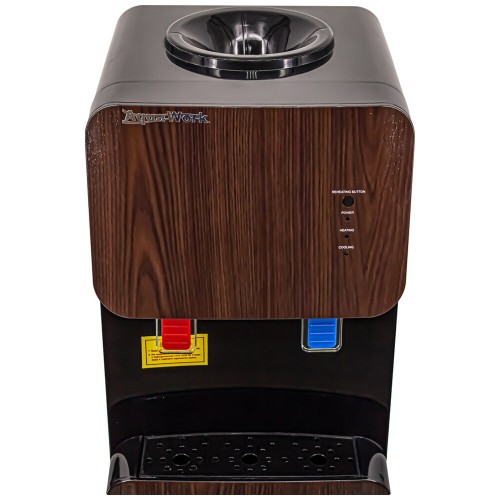 Напольный кулер Aqua Work 105-LRX (26518) с холодильником (черный/венге) 5