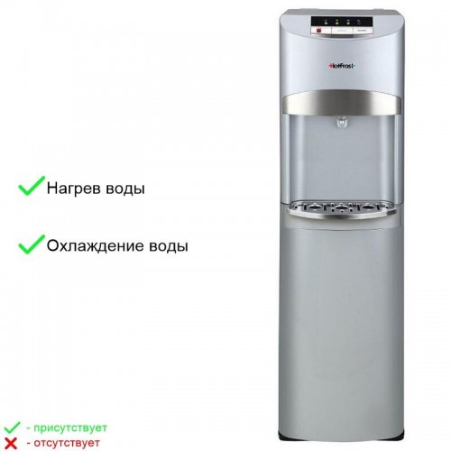 Напольный кулер HotFrost 45AS (120104501) (серебристый) 9