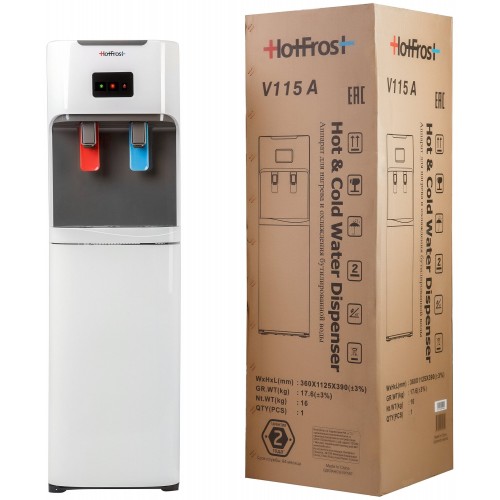 Напольный кулер HotFrost V115A (120111503) (белый/серый) 3