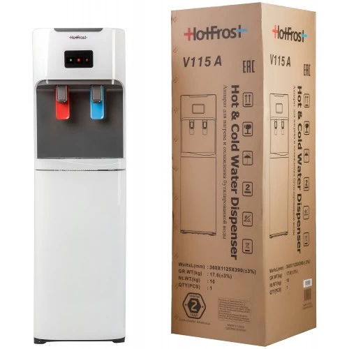 Напольный кулер HotFrost V115A (120111503) (белый/серый) 3