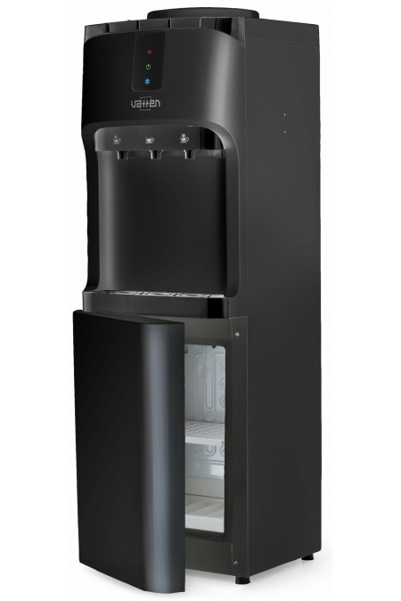 Напольный кулер Vatten V02NKB с холодильником (черный) 