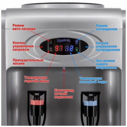 Настольный кулер Aqua Work 0.7TDR-ST (27639) (серебристый) 4