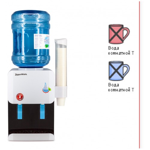 Настольный кулер Aqua Work 105TWR (белый/черный) 8