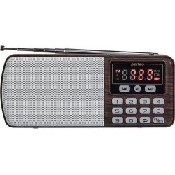 Радиоприемник Perfeo Егерь FM+ i120-BK (коричневый)